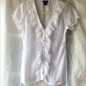 10/$13! Lace Button Down